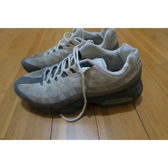 Nike | Shoes | Nike Air Max 95 No Sew Blackgreywhite Size 1  display picture 2